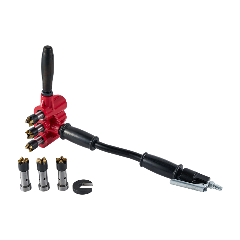 Pneumatic Three-Head Chisel Hammer